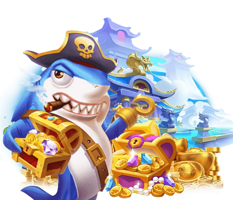 Hình ảnh minh họa game slot với các biểu tượng may mắn và game bắn cá với nhiều loại sinh vật biển